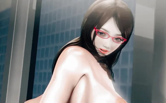 X Hentai: Lustful Teacher and Her Student at a Locker Room