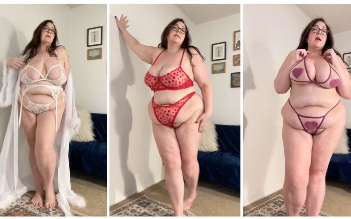Cute Jayne: Busty BBW Babe Tries on Sexy Lingerie