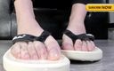 Feet lady: Flipflops'a tükürük