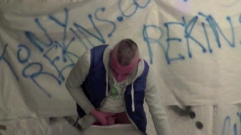 Sneaker Sex Kinky: Sneaker submission by bad boy in basement