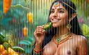 AI Girls: Beautiful Big Breasted Nude Indian Elf Girl with Jalapeno