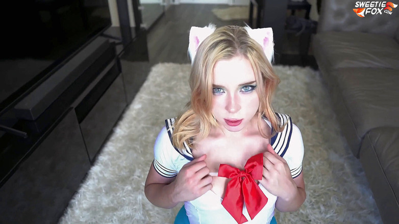 Sweetie Fox: Waifu 深喉和激情的屁股操逼 - 自制