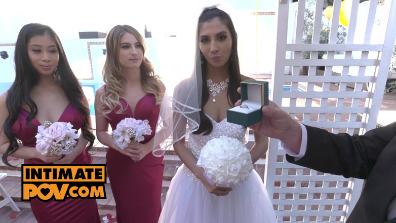 Its POV: Unforgettable Wedding Fuck Session with Three Babes Gianna Dior, Kristen...