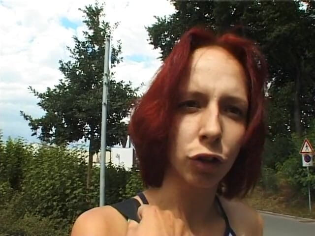 Slutty Teenies: Redhead teen gives her first interview for tv station