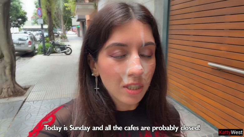 Katty West: Adoro camminare, tutto in sperma! Per favore, sulla mia faccia! -...