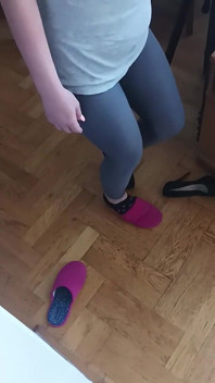 Real Homemade Wife Workout and Sucking Big Cock on Her Knees Cum in Mouth