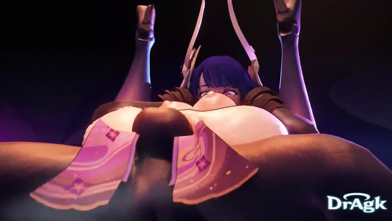 DrAgk: Dragks raiden-zusammenstellung - 3D animierte cosplay sex interracial cowgirl Position Füße anal...