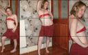 Horny vixen: Haley Posing in Miniskirt and Smallest Boob Tube