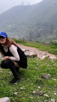 Pissing on the mountain