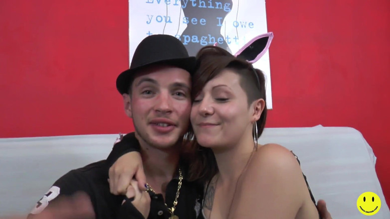 French Amateur Porn: Bunny girl fucked on camera for the first time ever
