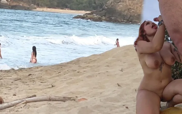 cxlila: Big Ass Colombian Latina Gets Naughty on a Nude Beach...