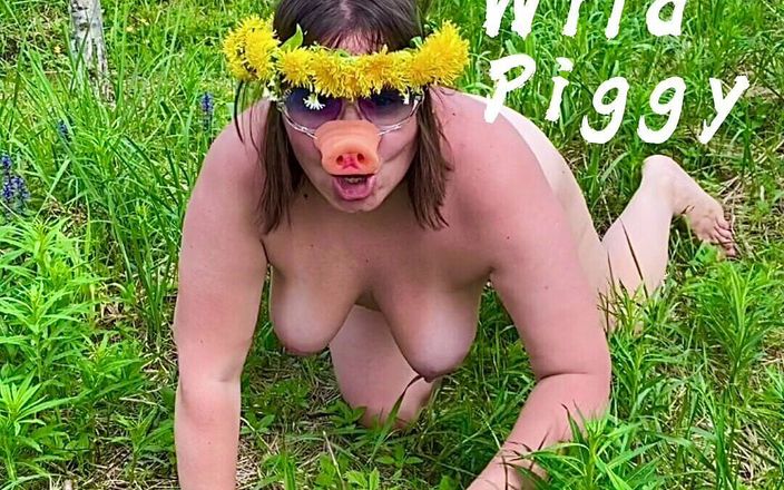 Anal stepmom Mary Di: A Naked Pig, Crawling on The Lawn, Grunting, Puts Dandelions...