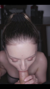 Custom Sloppy Blowjob & BIG Facial POV