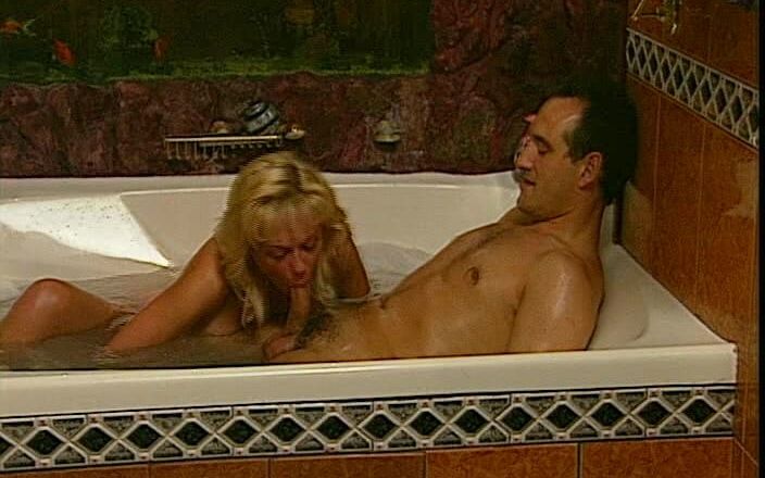 Vintage megastore: Hot Blonde Sucks a Big Hard Cock in the Bathroom...