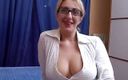 Milf in Love: Milf with big boobs love to play with her body