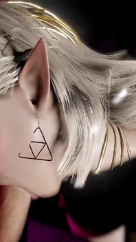 Sexy Blonde Elf Party Blowjob