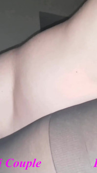 Black Pantyhose Couple Rub, Feet and Sex