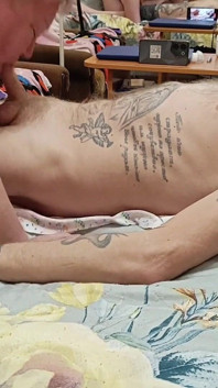Mother-in-law Watches Son-in-law Cum After Blowjob
