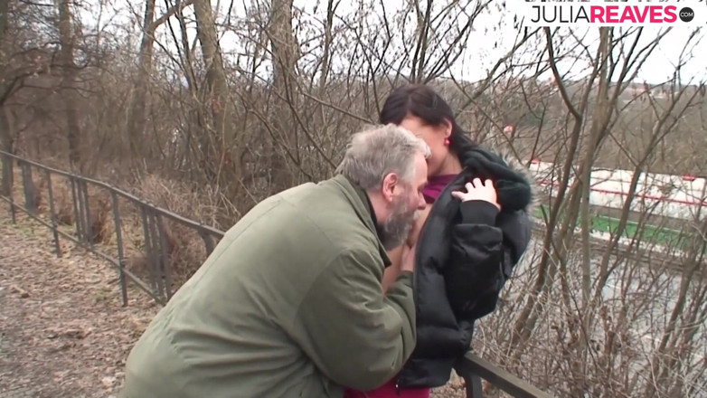 My German Amateurs: Horny babe gets a hard fuck near the footpath