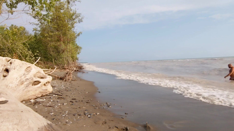 Skin and earth: Beruang gemuk, celana dalam basah yang sobek, jerkoff pantai telanjang (skinandearth)