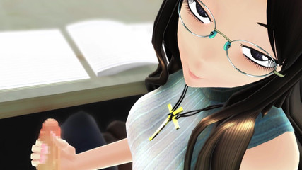 Velvixian 3D: 講義中の手コキ