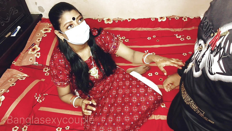 Banglasexycouple: 我的丈夫出去了，我借此机会和他的年轻继兄弟做爱