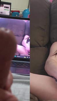 Mijn stiefvader heeft mijn pornovideo gevonden!! Op heterdaad betrapt! Wederzijdse masturbatie!!