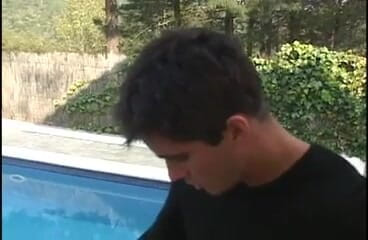 Cryptostudios: Two blonde teens shared one big cock in the pool