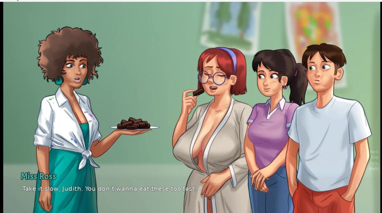 XXX Games Bunk: Summertime saga - judith posiert nackt für kunst