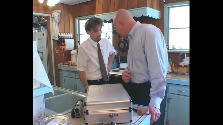 The Dark Side X: 3P-若い巨乳の黒檀がDPと足を楽しむ