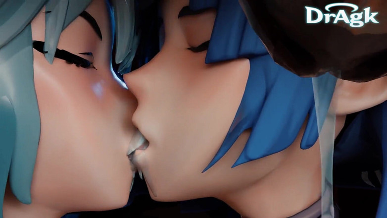 DrAgk: イェラン x ユラ フェラチオ 精液交換 ヒルチャール 原神 変態3D