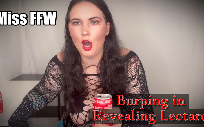 MissFFW: Burping Loudly with Cola in Sparkly Revealing Leotard