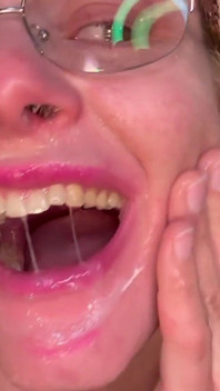 Degrade My Face with Spit,snot,pee,squirt,slap,fist