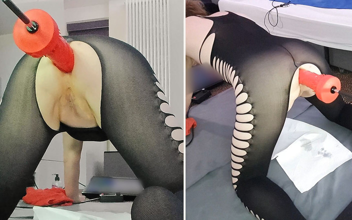 Spike Essex: Велика анальна варварська машина для трахання ділдо з дівчиною Лізою з Ессекса