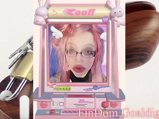 FinDom Goaldigger: Sissy slut with pink dildo transformation