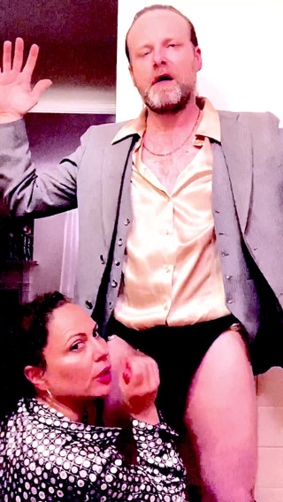 Satin Fetish King: Satin lover milf secretary worships bosses big cock