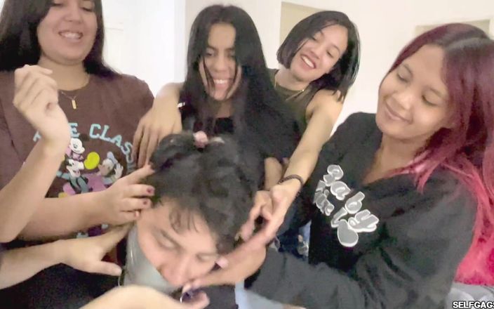 Selfgags femdom bondage: 完全控制：手淫小队的束缚女主调教体验