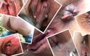 Pissi Missi: Compilation of close-ups of swollen throbbing anus and pissing pussies....