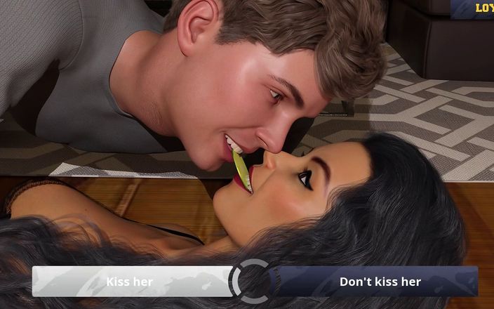 3D cartoon porn: College Kings 6 - Alex gra z Amber i Kim