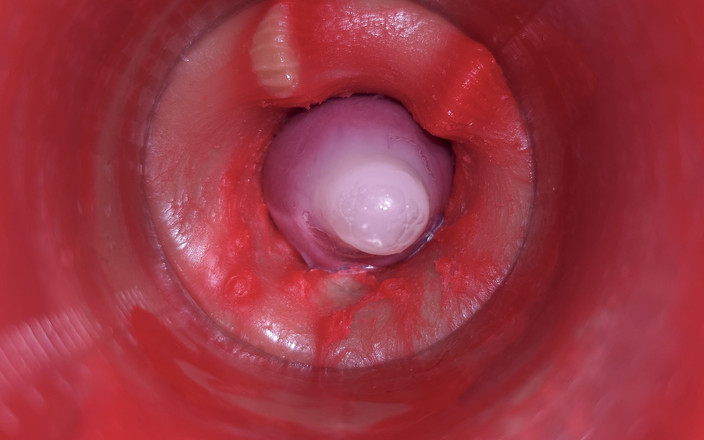 Creme sperm: Cameră în interiorul pizdei: puternic spermă în pizdă! Cel mai bun asmr...