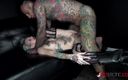 Alt Erotic: Thin tattooed cutie gets fucked by a big dick then...