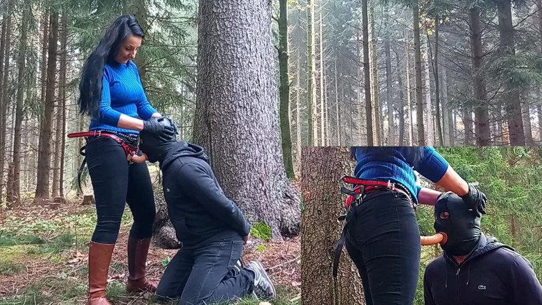 Lady Luciana Di Domizio: Nella foresta il perdente ottiene il cazzo