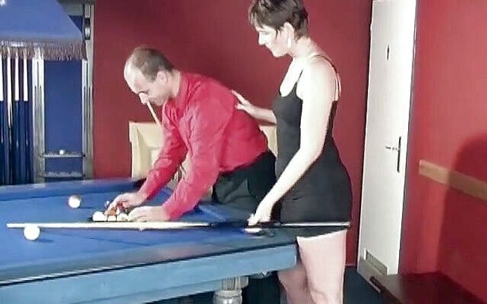 Gilfy Pleasure: Brunette fucking after she lost billiard game