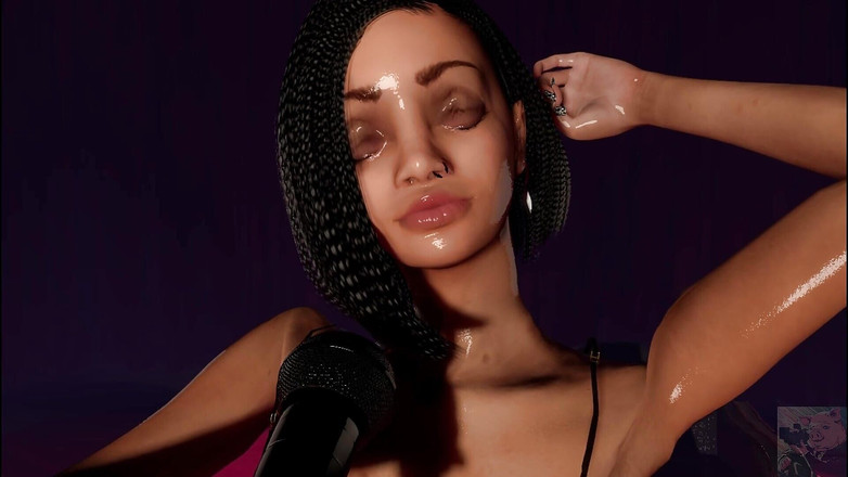 Denis animation: Negra cantora interracial sexo anal e oral