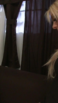 MILF gets spooning on the couch while her friend rides a cock