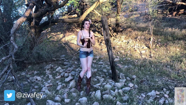 Ziva Fey: Ziva Fey - masturbasi posisi cowgirl