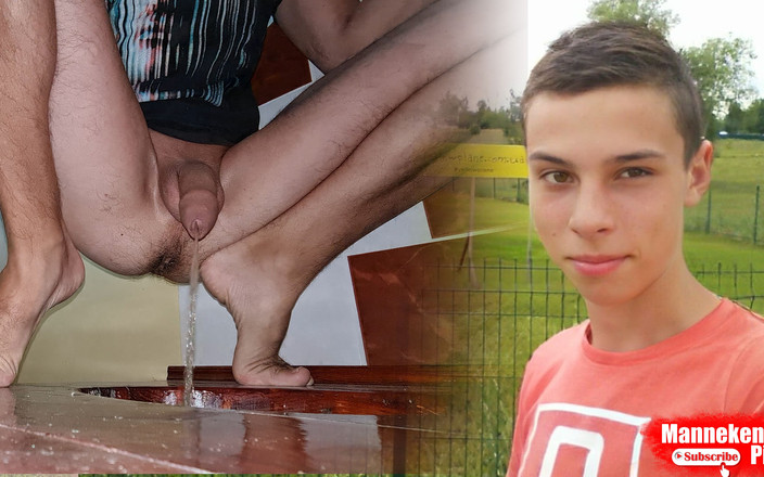 Manneken pis: 私の黒い毛深い穴とたくさんの小便