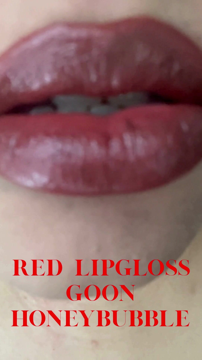 honeyblubbleaudios: Applying Red Lipgloss Lip Fetish, Gooning, Femdom, Findom