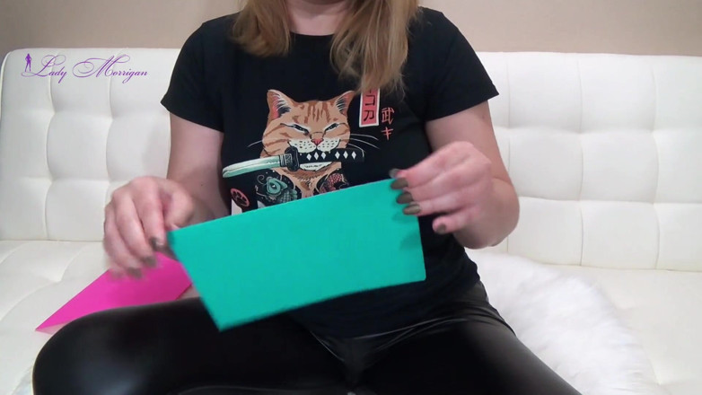 Morrigan Havoc: Tearing colorful paper with my hands