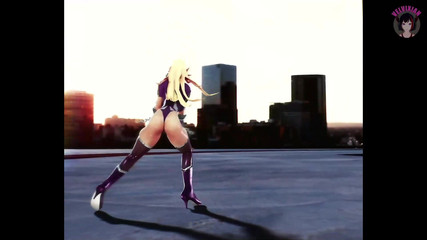 Velvixian: Sexy Oni milf met grote tieten danst